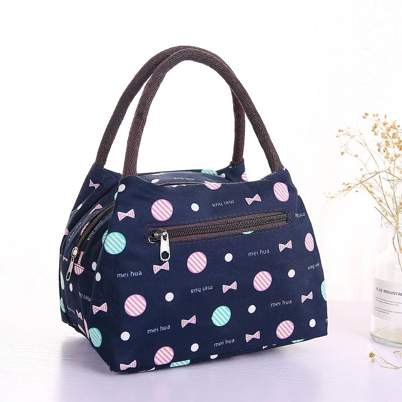 Sac Lunch Isotherme Pliable en Tissu Oxford