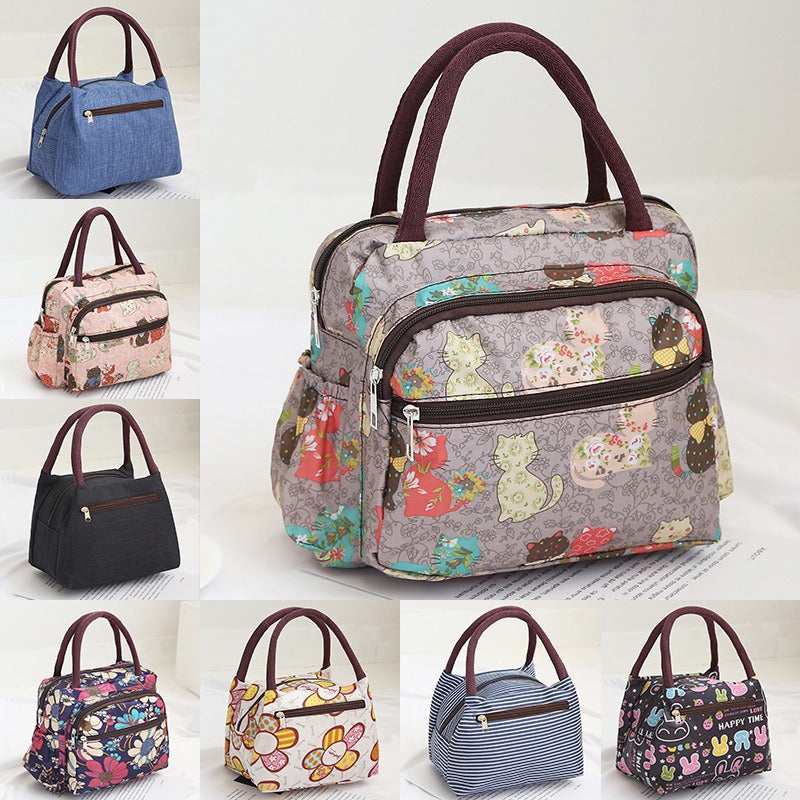 Sac Lunch Isotherme Pliable en Tissu Oxford