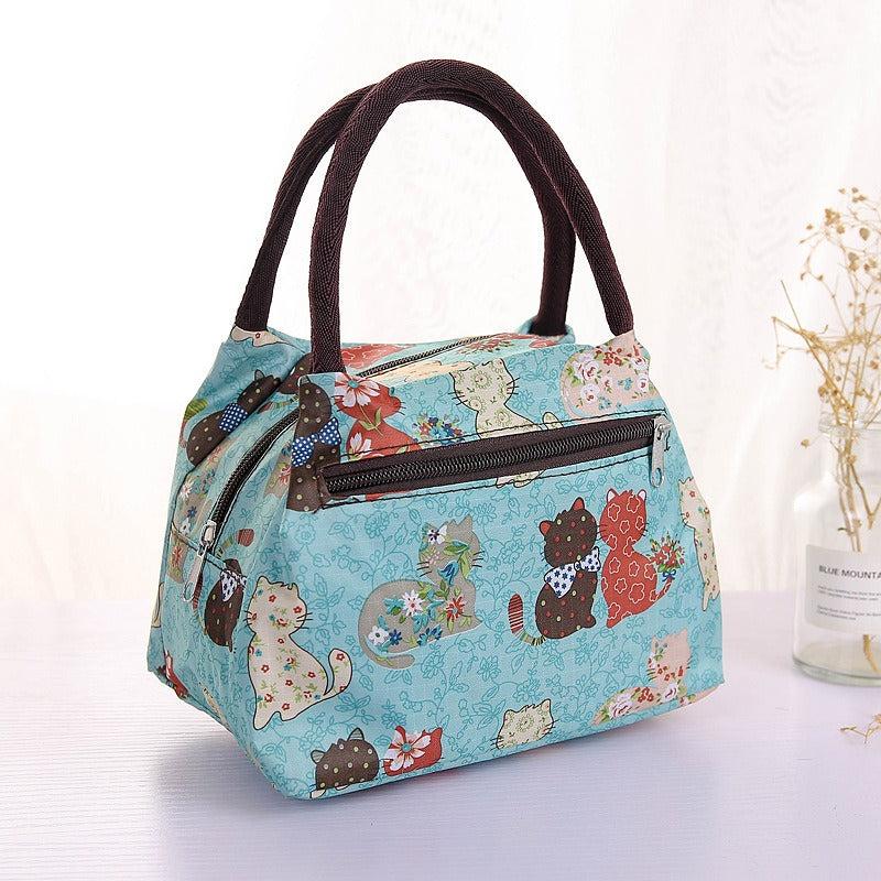 Sac Lunch Isotherme Pliable en Tissu Oxford
