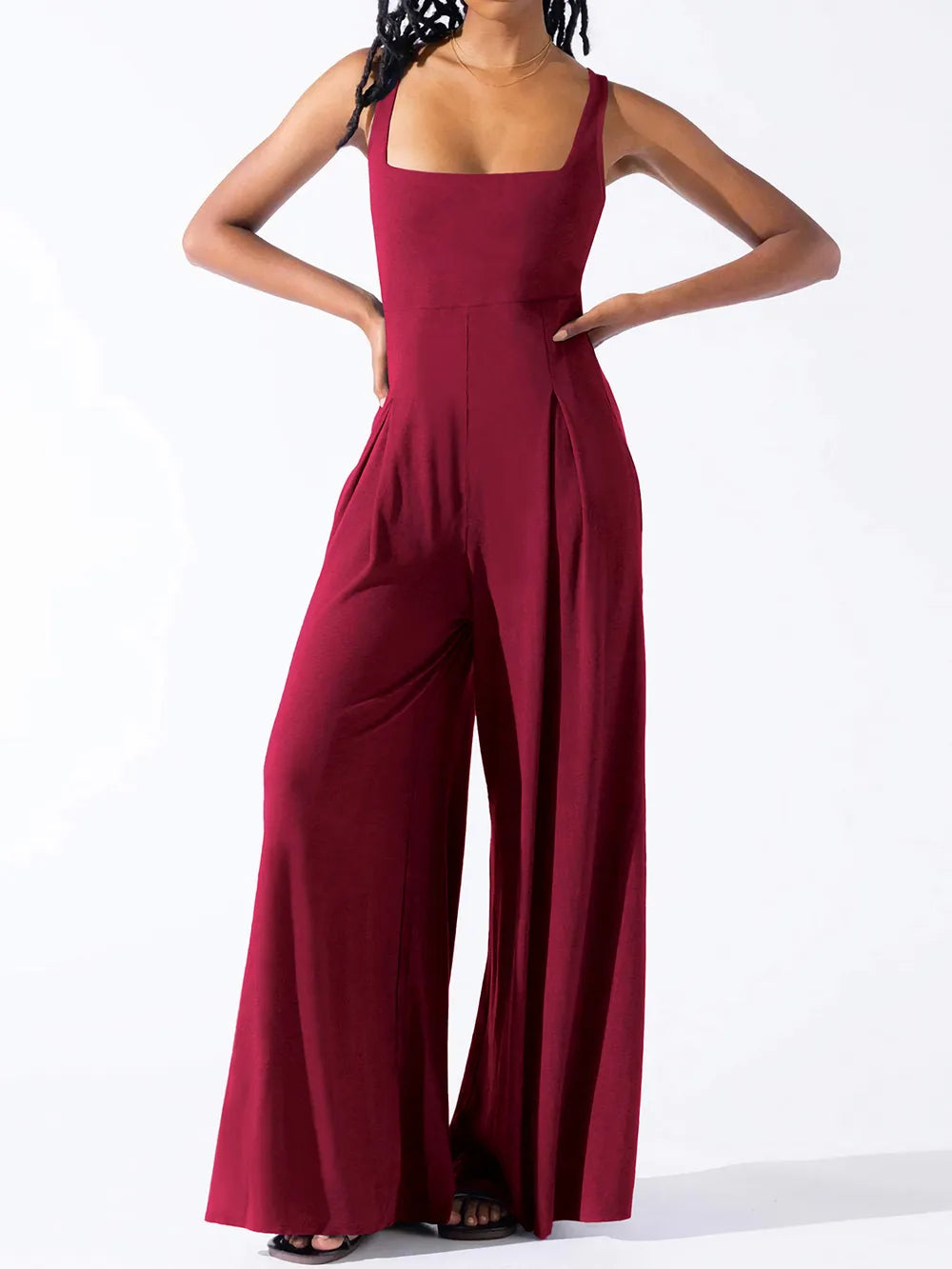 Combinaison Casual-Chic à Bretelles