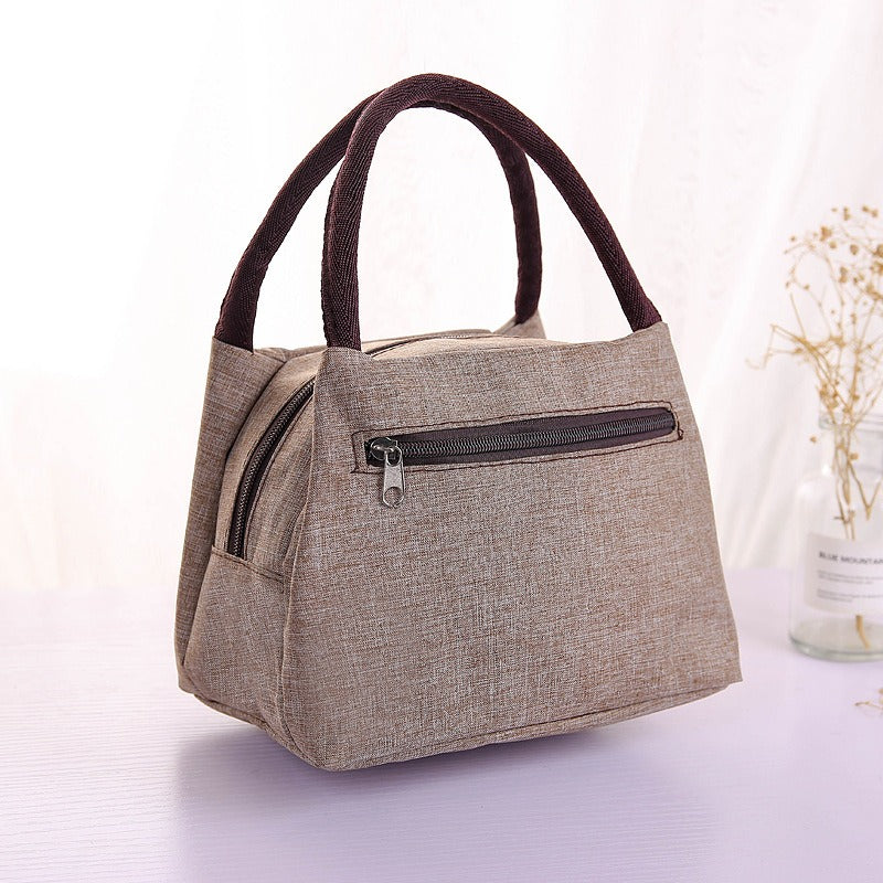 Sac Lunch Isotherme Pliable en Tissu Oxford