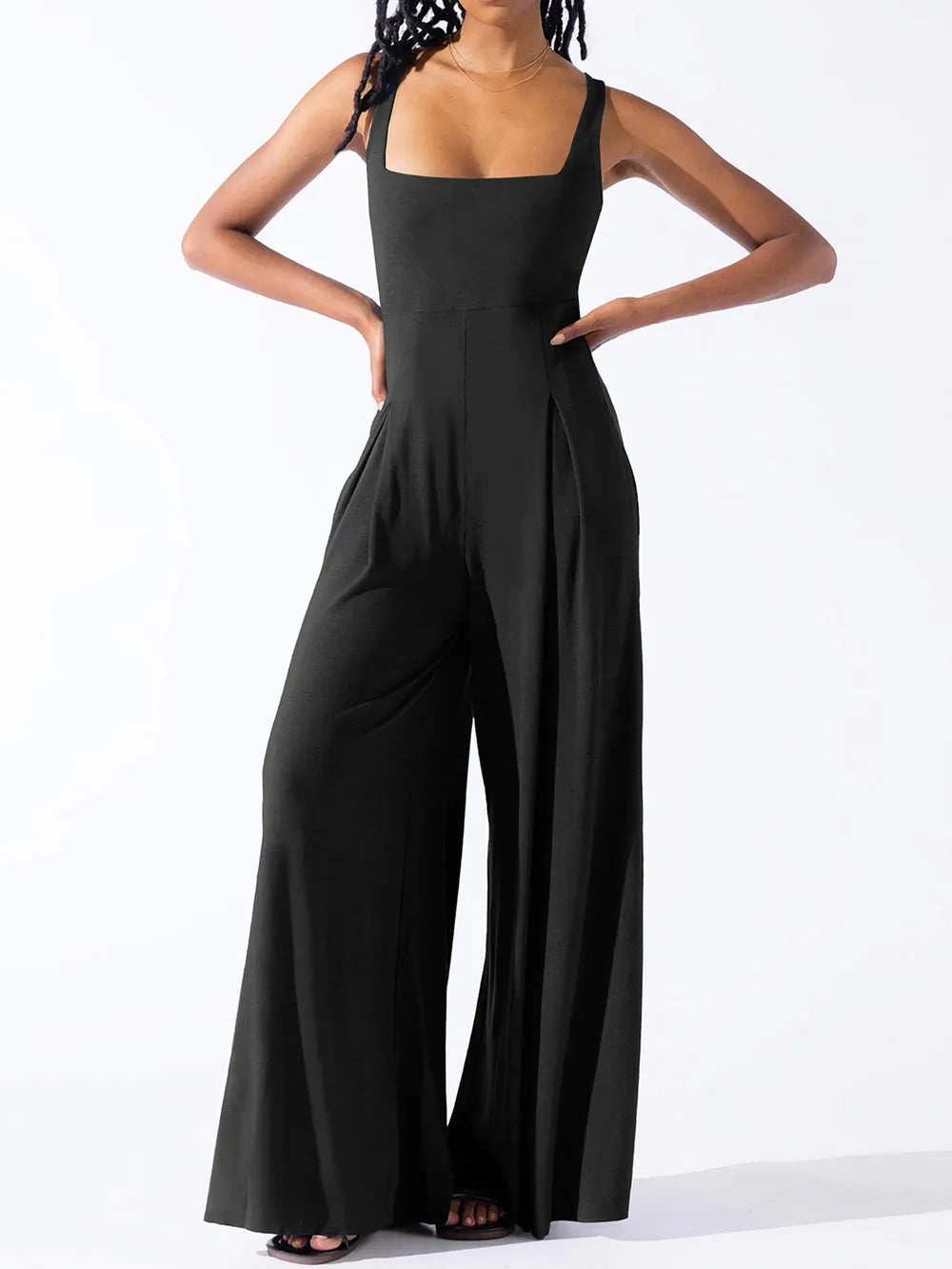 Combinaison Casual-Chic à Bretelles