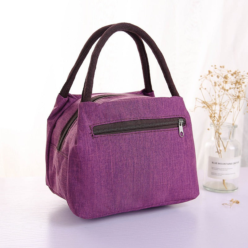 Sac Lunch Isotherme Pliable en Tissu Oxford