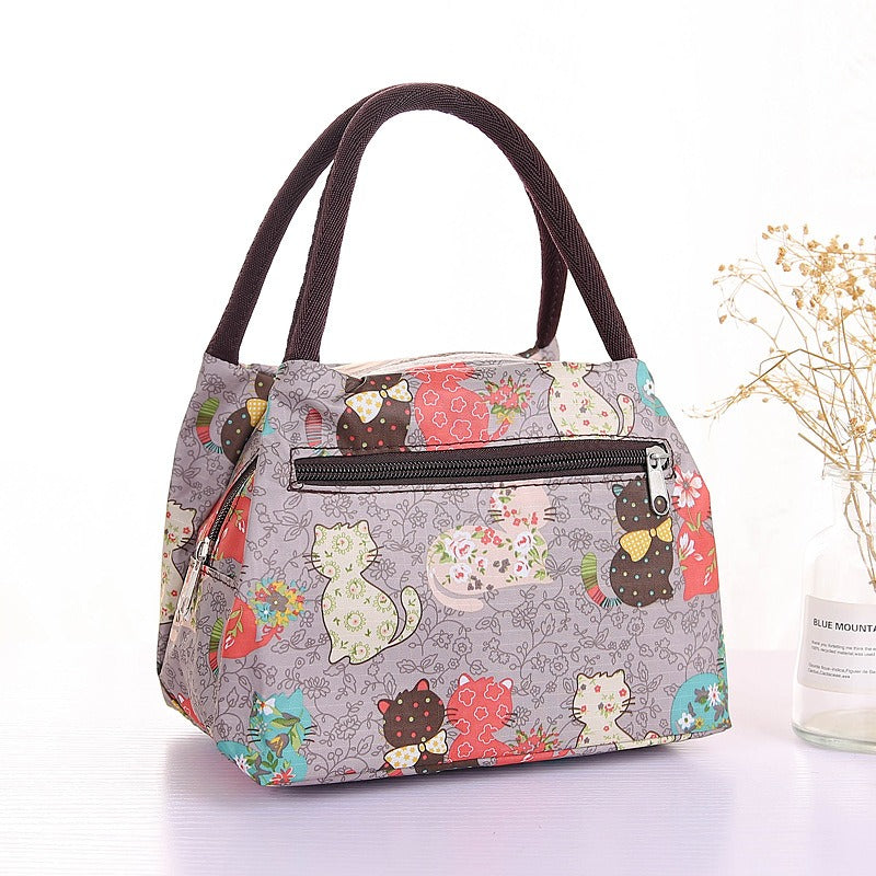 Sac Lunch Isotherme Pliable en Tissu Oxford