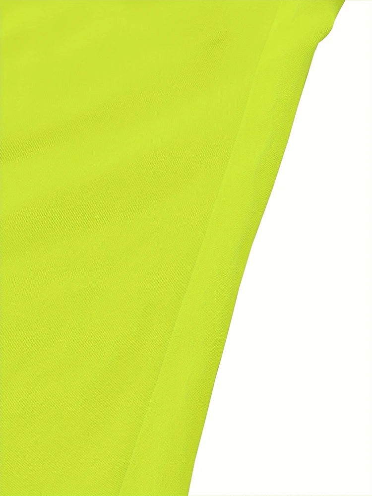 Robe grande taille col rond couleur unie