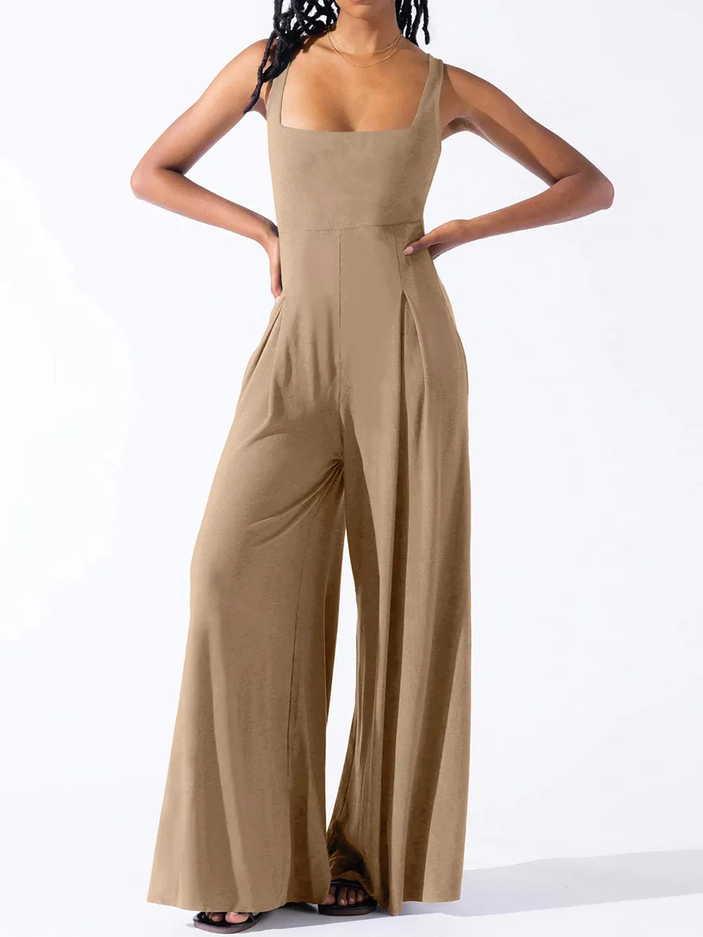 Combinaison Casual-Chic à Bretelles