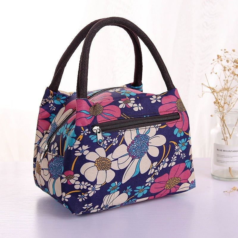 Sac Lunch Isotherme Pliable en Tissu Oxford