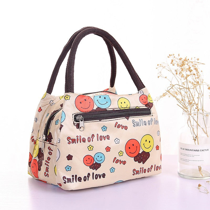 Sac Lunch Isotherme Pliable en Tissu Oxford