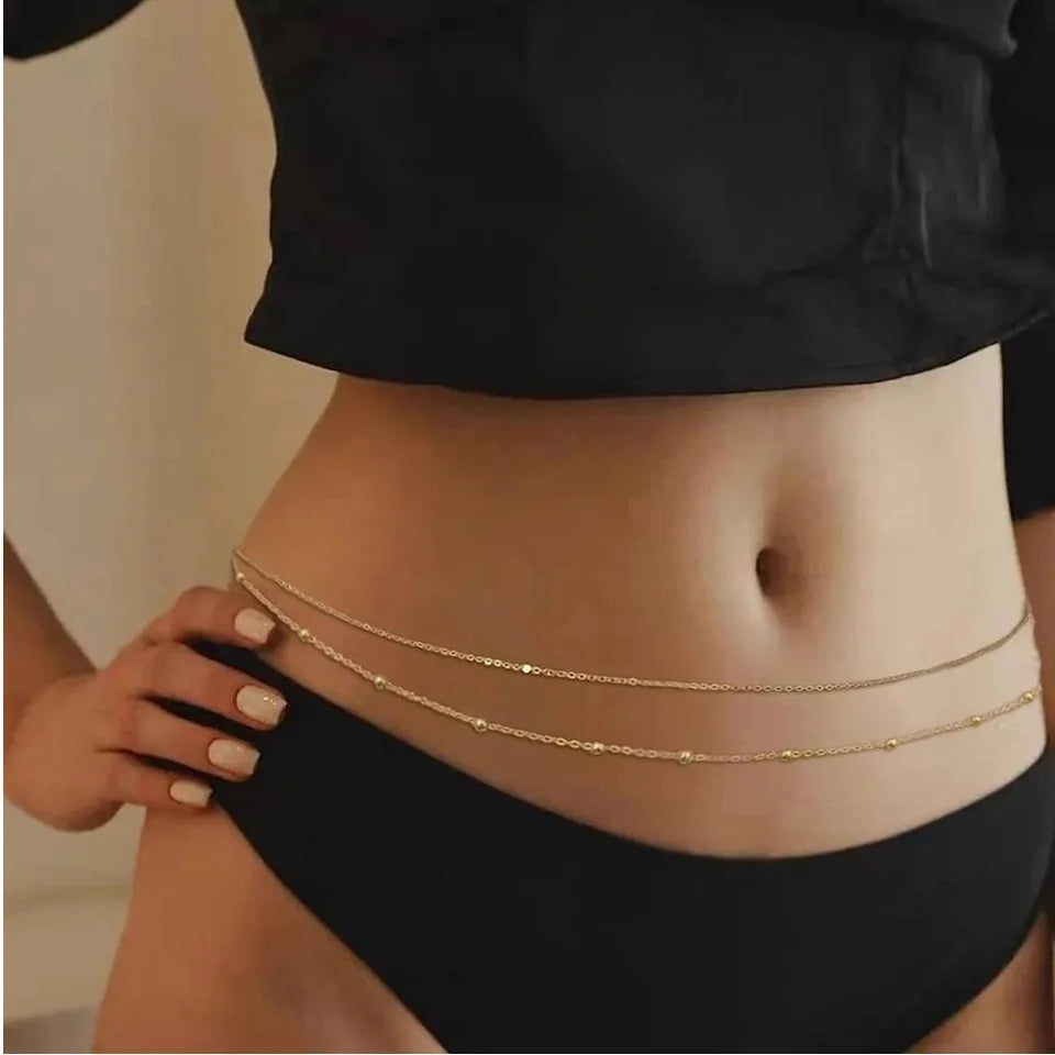 Chaînes de ventre à double couche HipHop