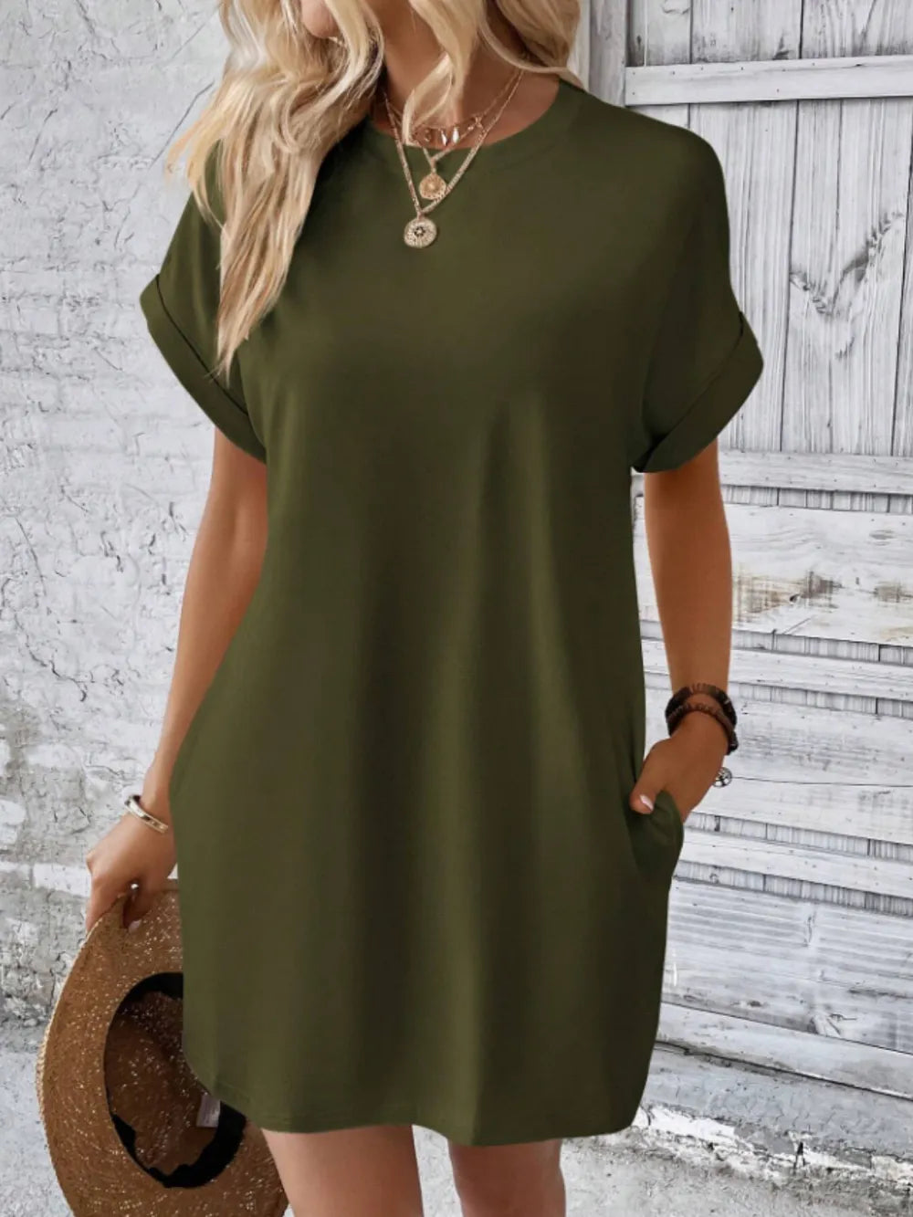 Robe élégant avec poches
