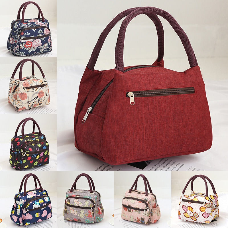 Sac Lunch Isotherme Pliable en Tissu Oxford