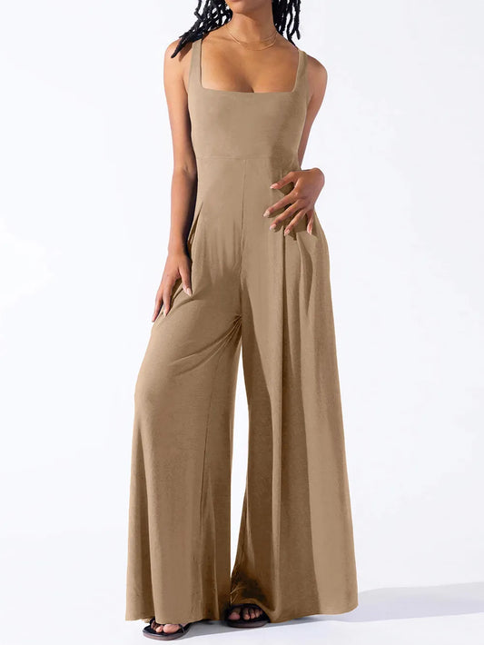 Combinaison Casual-Chic à Bretelles