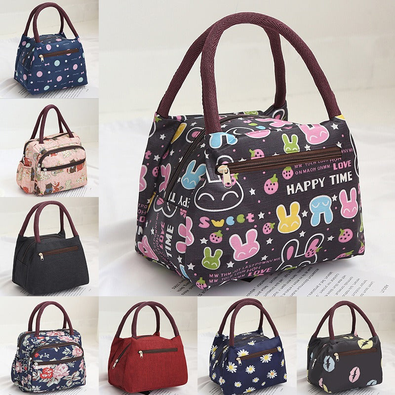 Sac Lunch Isotherme Pliable en Tissu Oxford