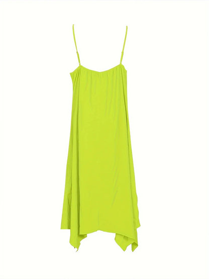 Robe grande taille col rond couleur unie