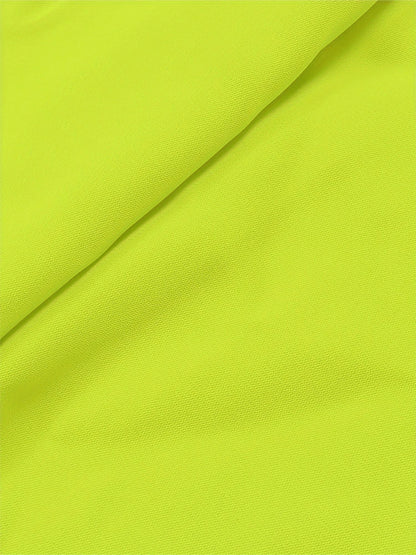 Robe grande taille col rond couleur unie