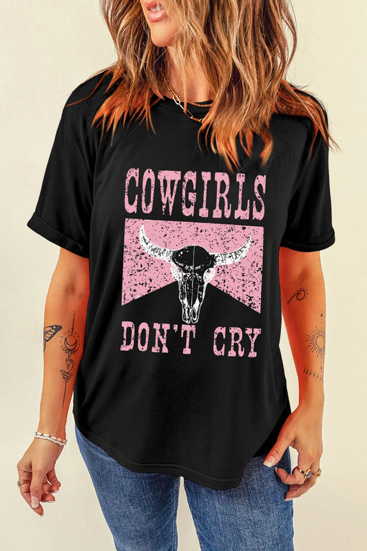 T-shirt à Manches Courtes avec Motif Graphique et Col Rond