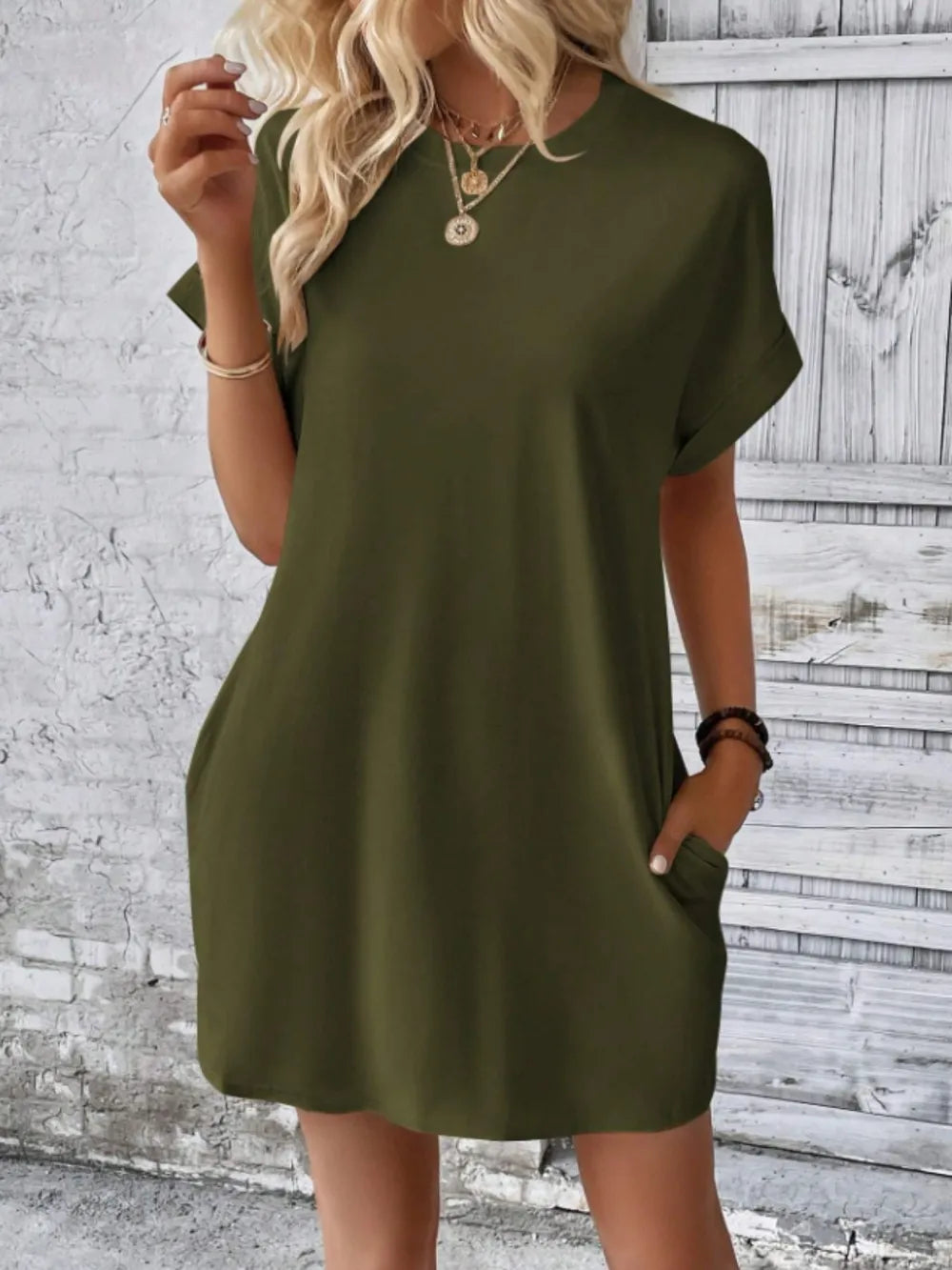 Robe élégant avec poches