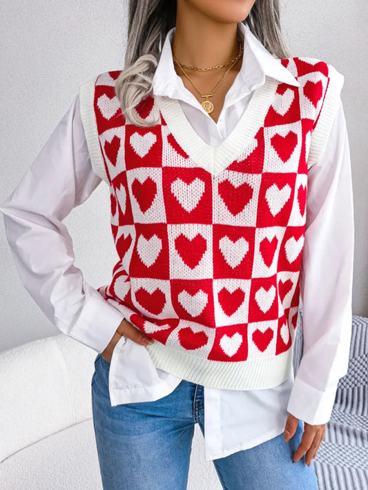 Gilet Basique à Col Rond et Détail Tricoté 💖