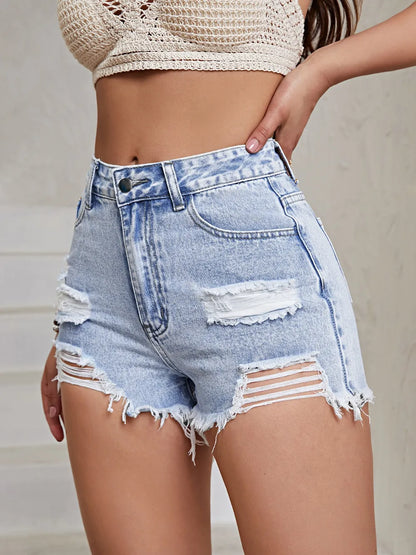 Short Distressed avec Boutons ✨