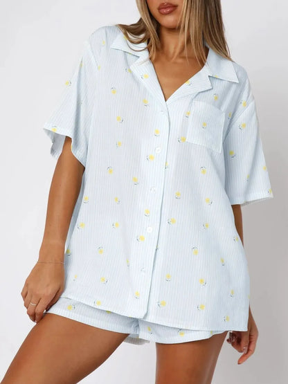 Ensemble Élégant à Boutons et Nœud