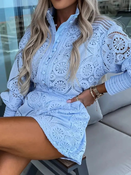 Ensemble Top à Manches Lanternes et Short avec Détails de Boutons 🌸✨