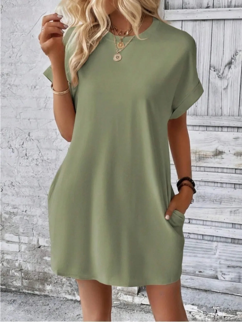 Robe élégant avec poches