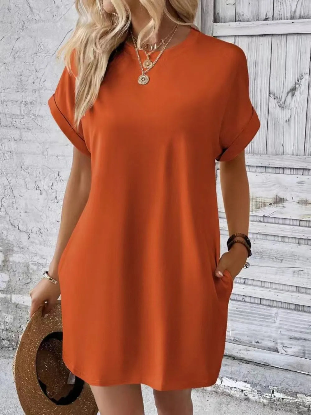 Robe élégant avec poches