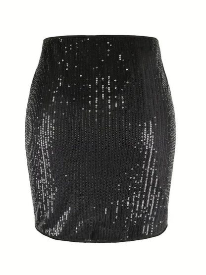 Mini-jupe à paillettes