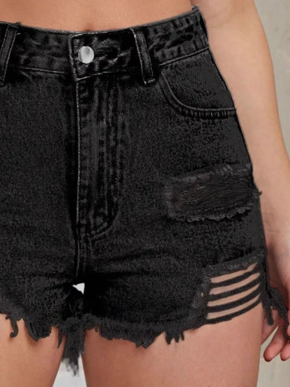 Short Distressed avec Boutons ✨