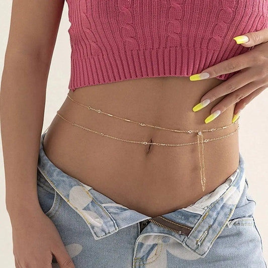 Chaînes de ventre à franges à double couche